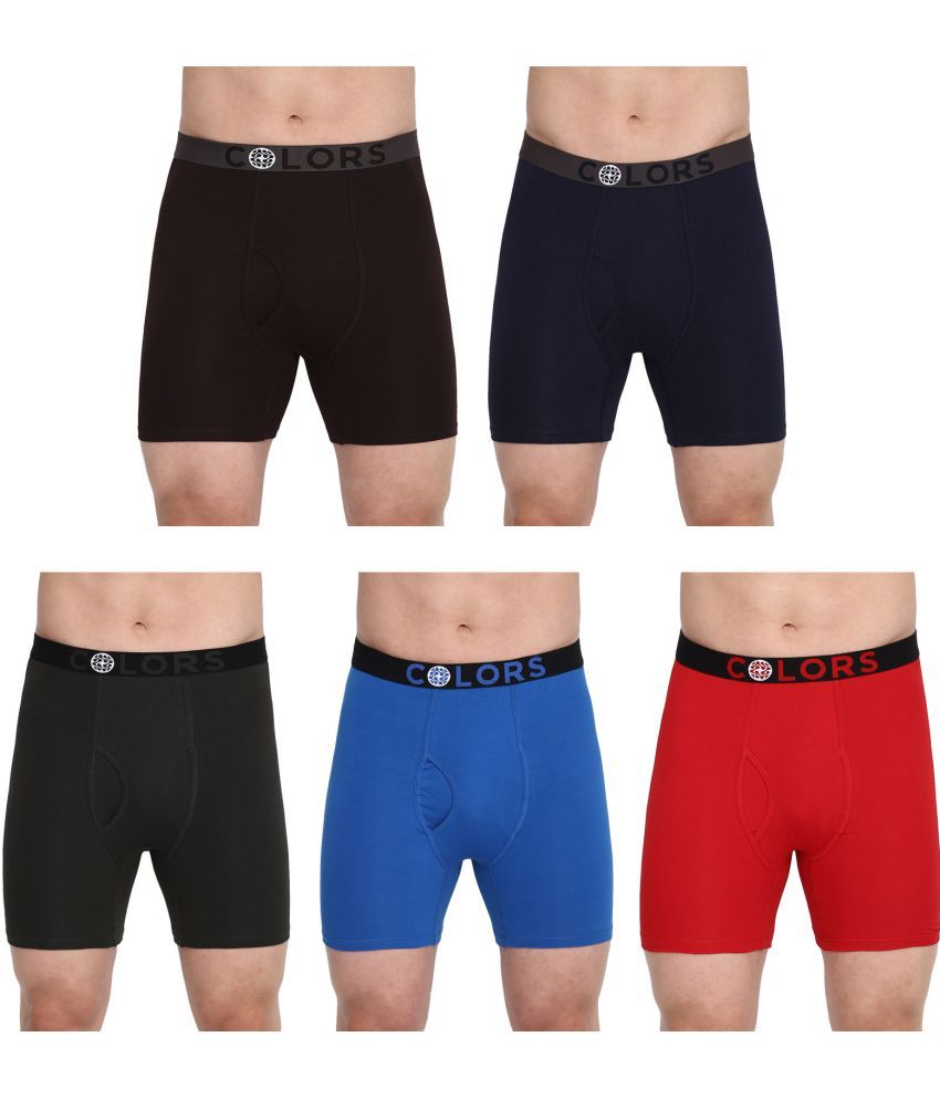     			COLORS by Rupa Frontline Multicolor Cotton Men's Trunks ( Pack of 5 )