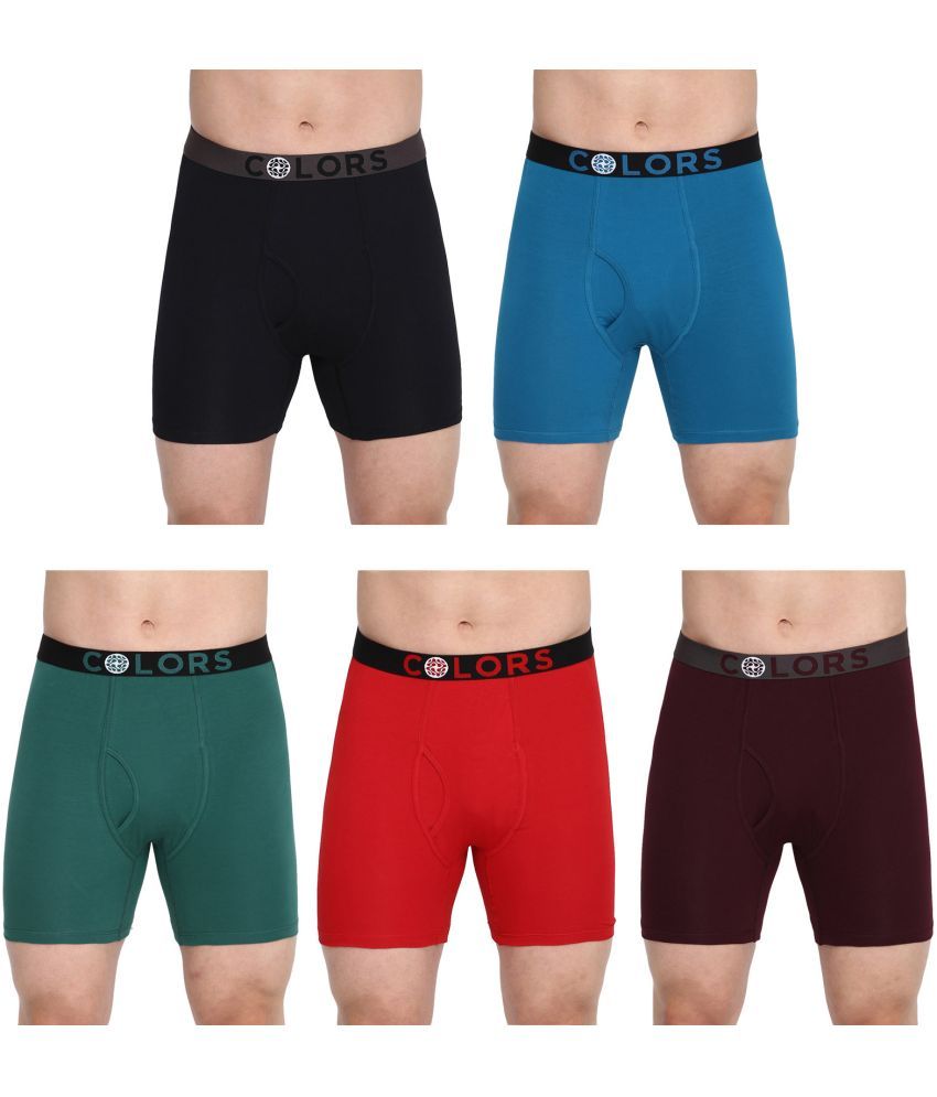     			COLORS by Rupa Frontline Multicolor Cotton Men's Trunks ( Pack of 5 )