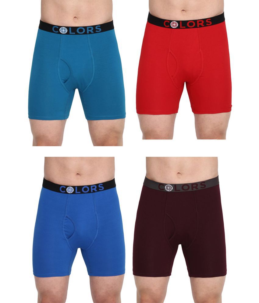     			COLORS by Rupa Frontline Multicolor Cotton Men's Trunks ( Pack of 4 )