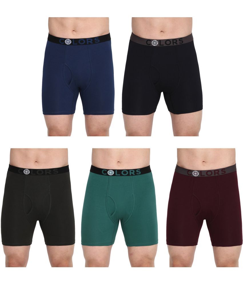     			COLORS by Rupa Frontline Multicolor Cotton Men's Trunks ( Pack of 5 )