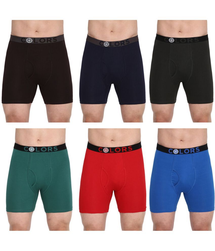     			COLORS by Rupa Frontline Multicolor Cotton Men's Trunks ( Pack of 6 )