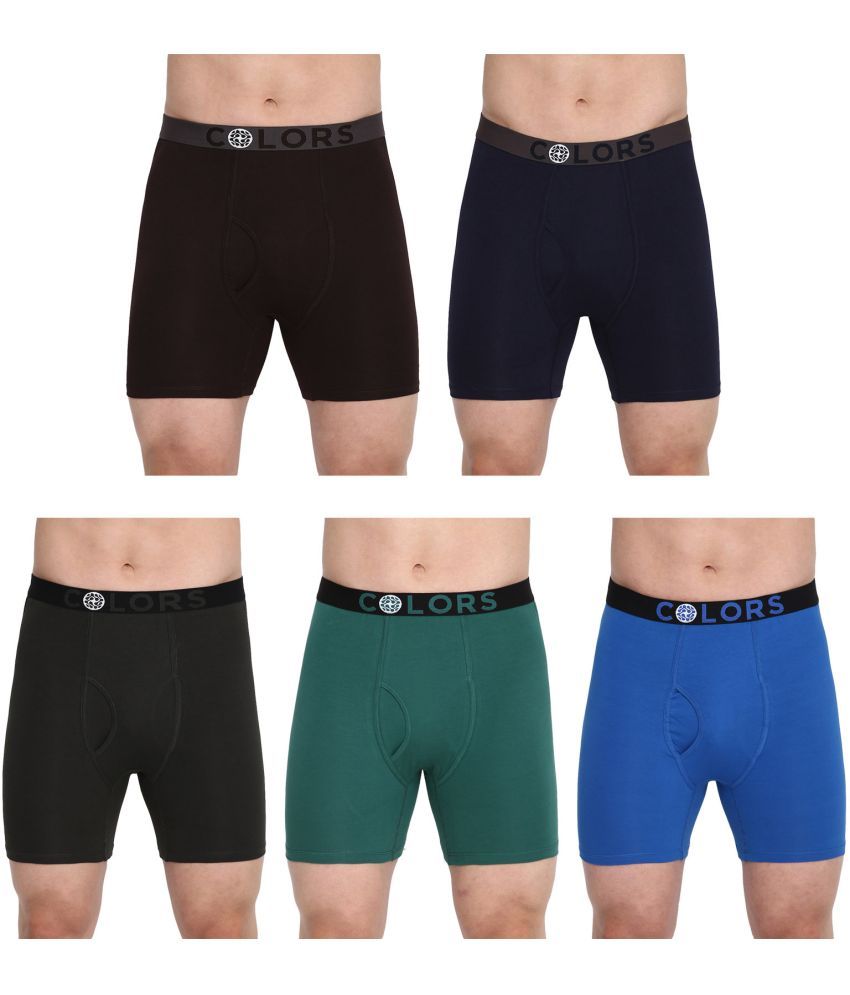     			COLORS by Rupa Frontline Multicolor Cotton Men's Trunks ( Pack of 5 )