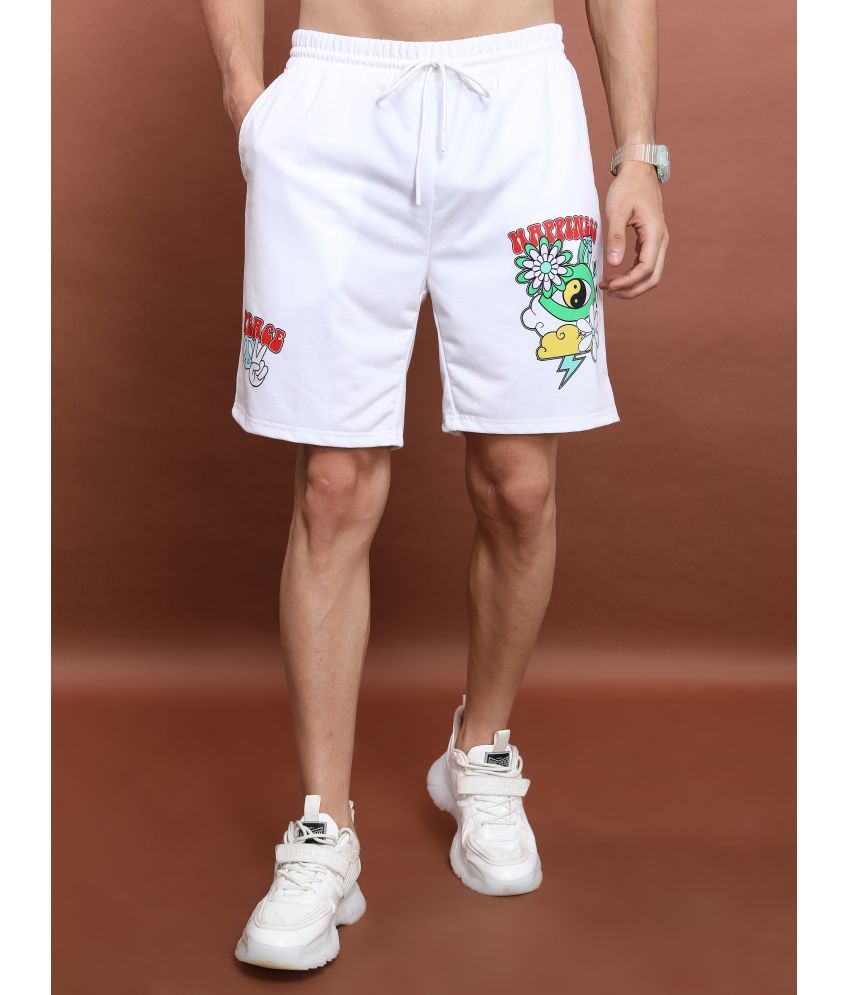     			Ketch White Polyester Men's Shorts ( Pack of 1 )