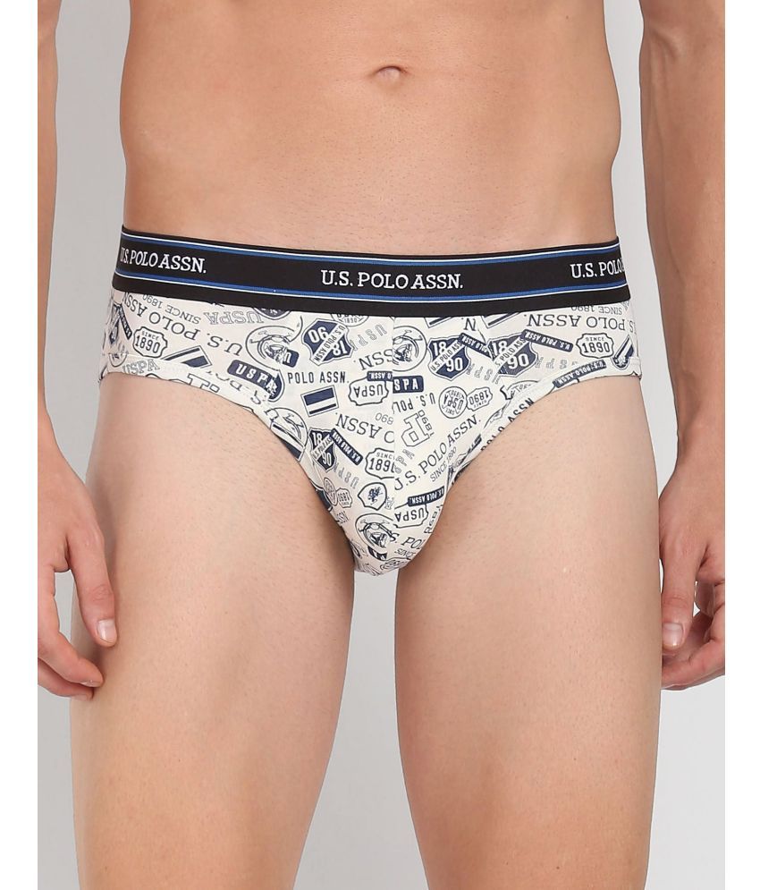     			U.S. Polo Assn. Off White Cotton Men's Briefs ( Pack of 1 )