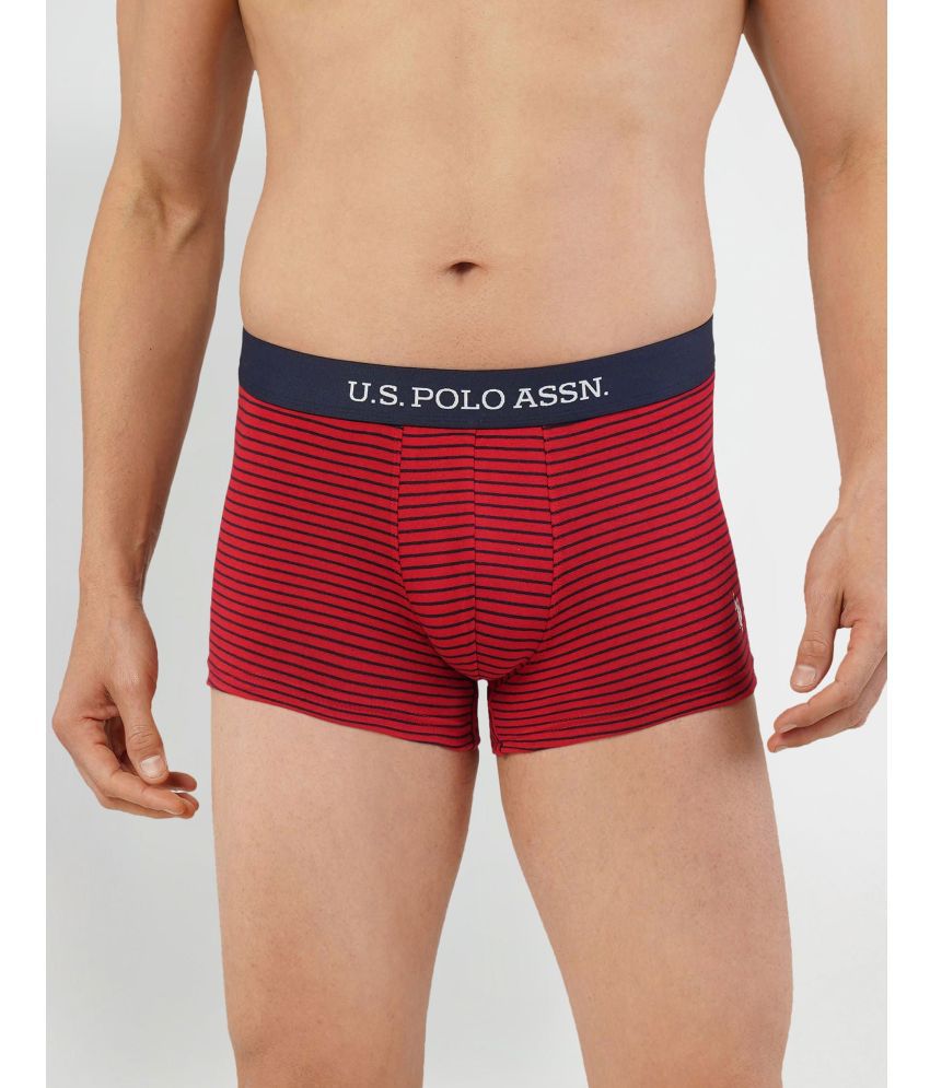     			U.S. Polo Assn. Red Cotton Men's Trunks ( Pack of 1 )