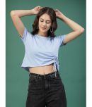 Rigo Blue Cotton Women's Crop Top ( Pack of 1 )