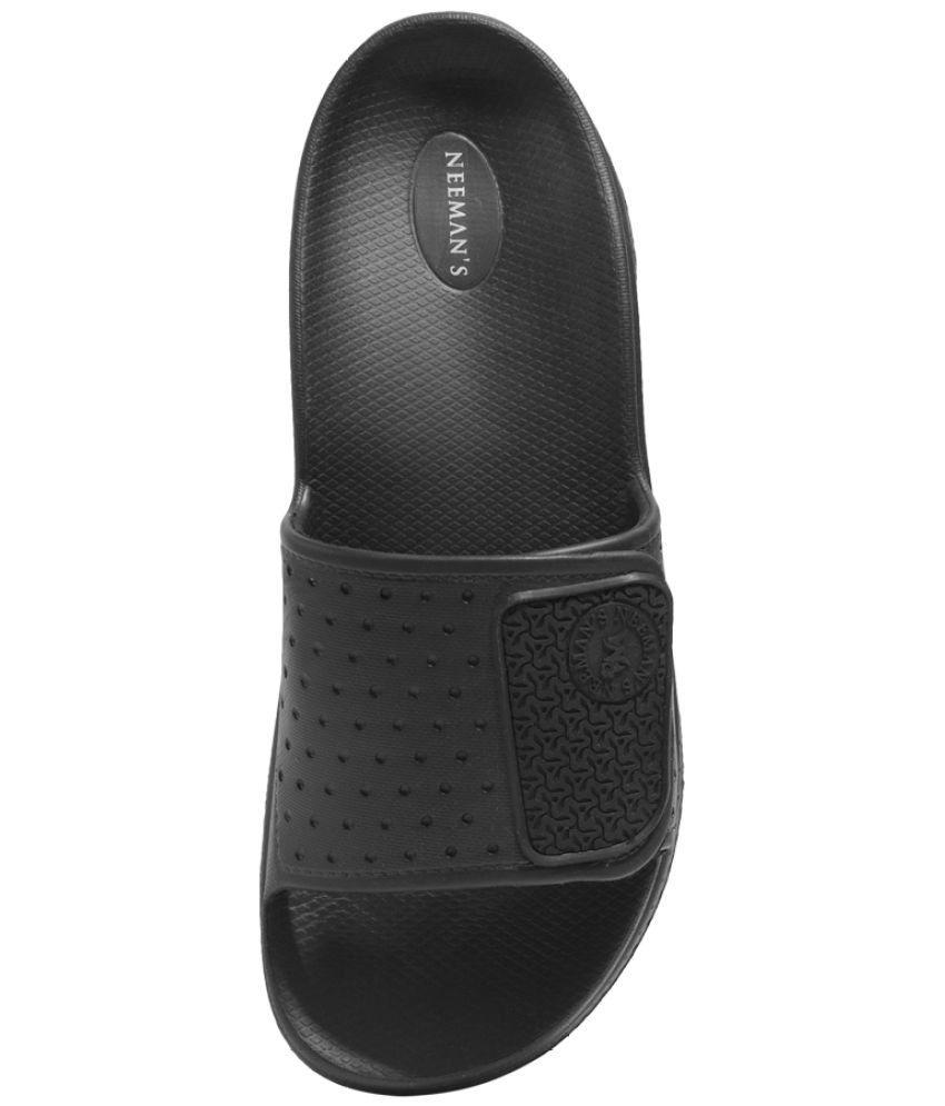     			Neeman's Black Men's Slide Flip Flop