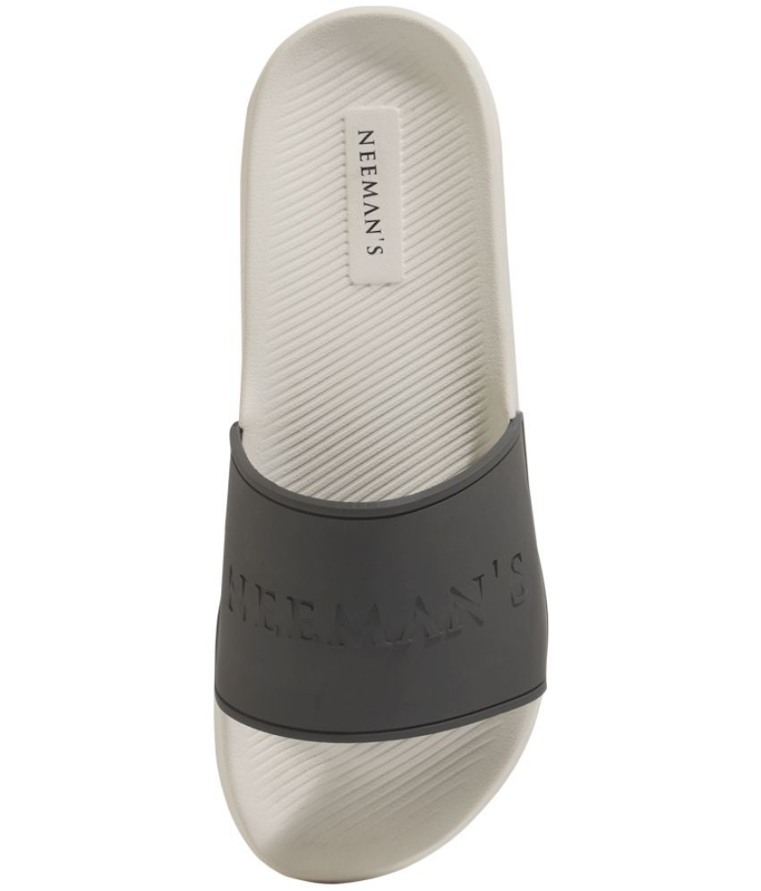     			Neeman's White Men's Slide Flip Flop