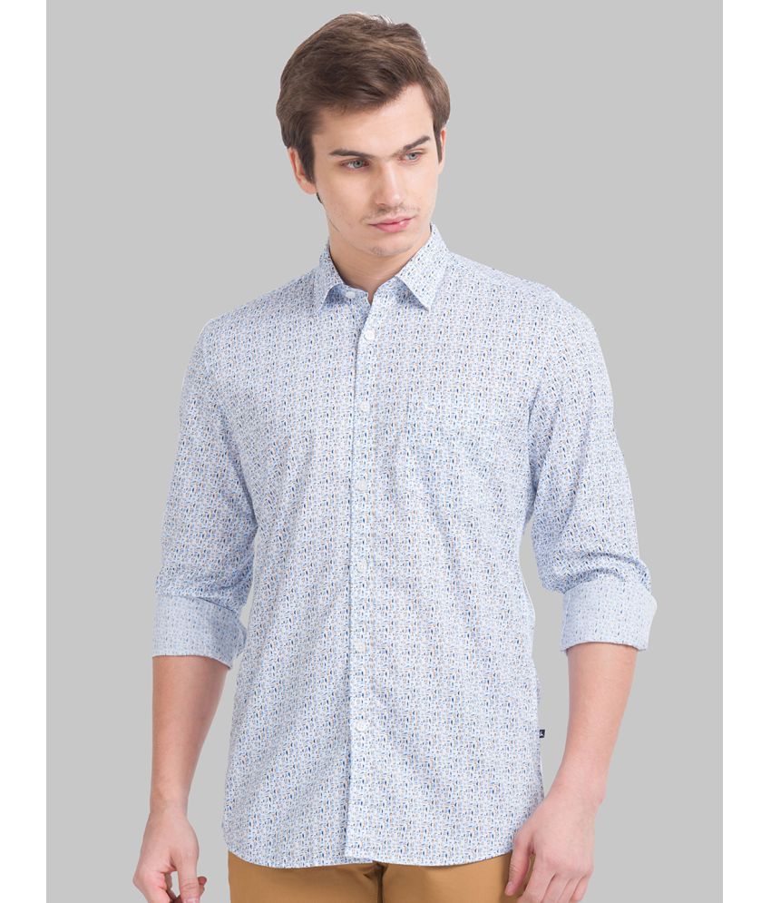     			Parx 100% Cotton Slim Fit Printed Full Sleeves Men's Casual Shirt - Blue ( Pack of 1 )