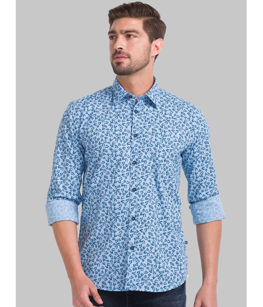     			Parx 100% Cotton Slim Fit Printed Full Sleeves Men's Casual Shirt - Blue ( Pack of 1 )