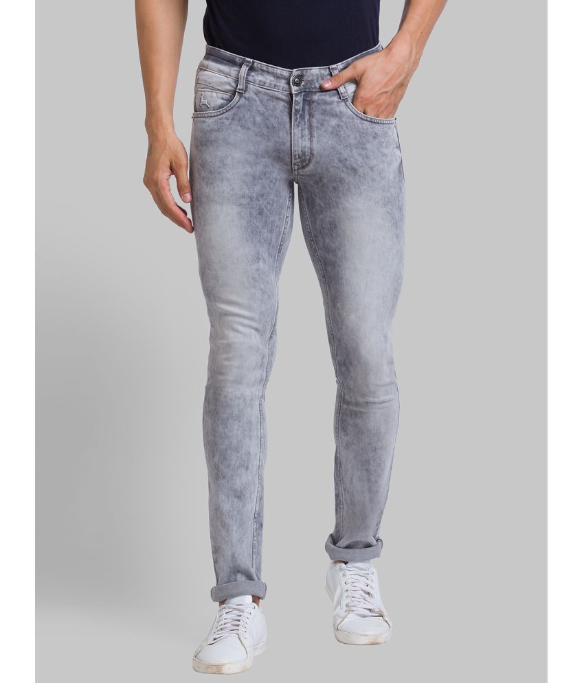     			Parx Skinny Fit Distressed Men's Jeans - Grey ( Pack of 1 )