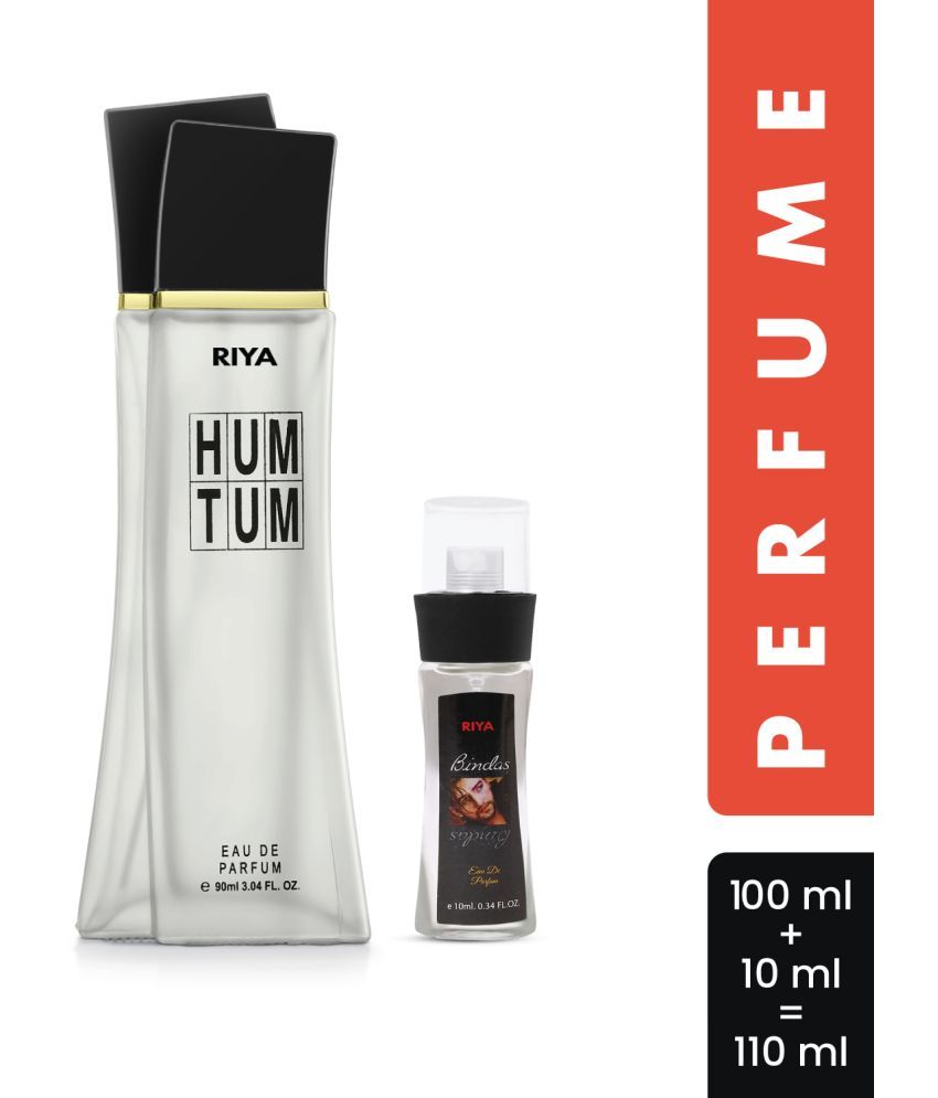     			Riya Hum Tum(90ml) & Bindas(10ml) Eau De Parfum (EDP) For Unisex 100 ( Pack of 2 )