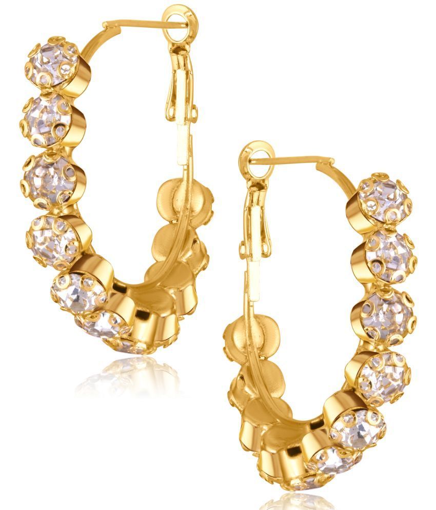     			VIVASTRI Golden Clip-Ons Earrings ( Pack of 1 )