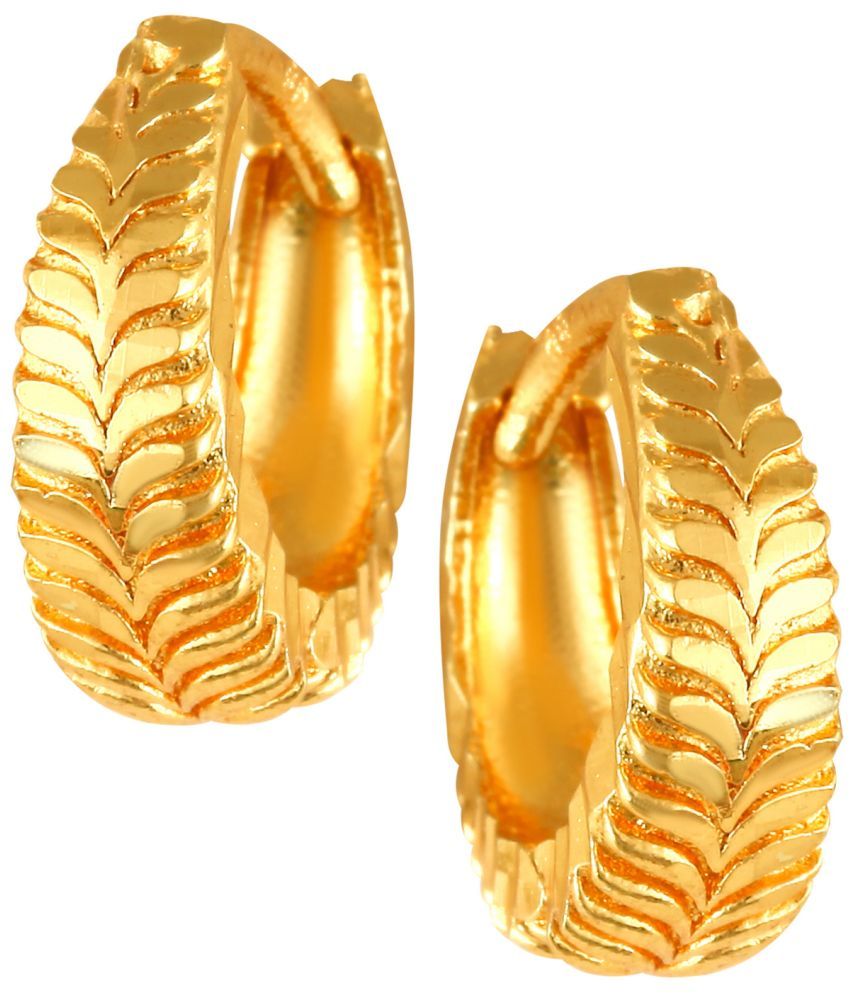     			VIVASTRI Golden Clip-Ons Earrings ( Pack of 1 )