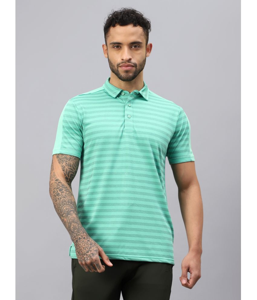     			Vector X Green Polyester Regular Fit Men's Sports Polo T-Shirt ( Pack of 1 )