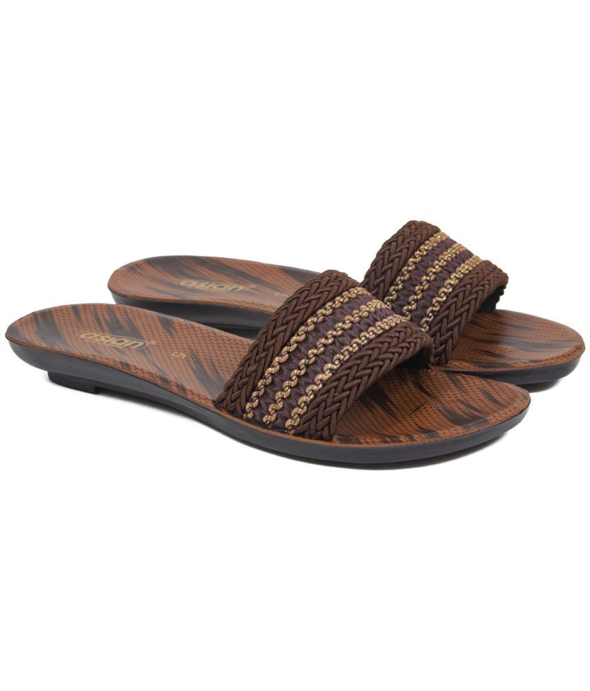     			ASIAN Brown Women's Slide