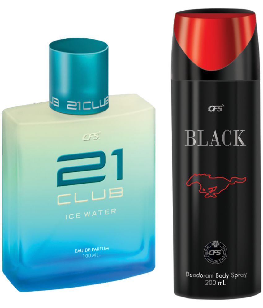     			CFS 21 Ice Water EDP Long Lasting Perfume & Black Deodorant Body Spray