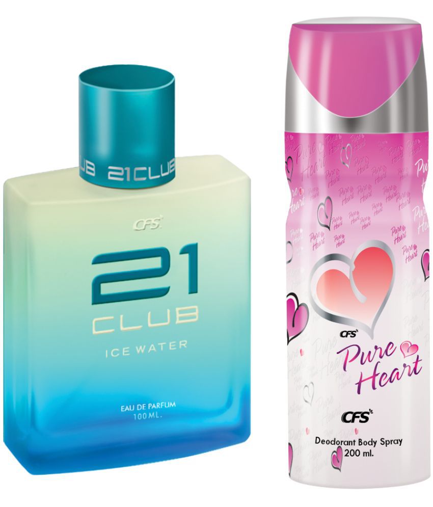     			CFS 21 Ice Water EDP Long Lasting Perfume & Pure Heart Pink Deodorant Body Spray