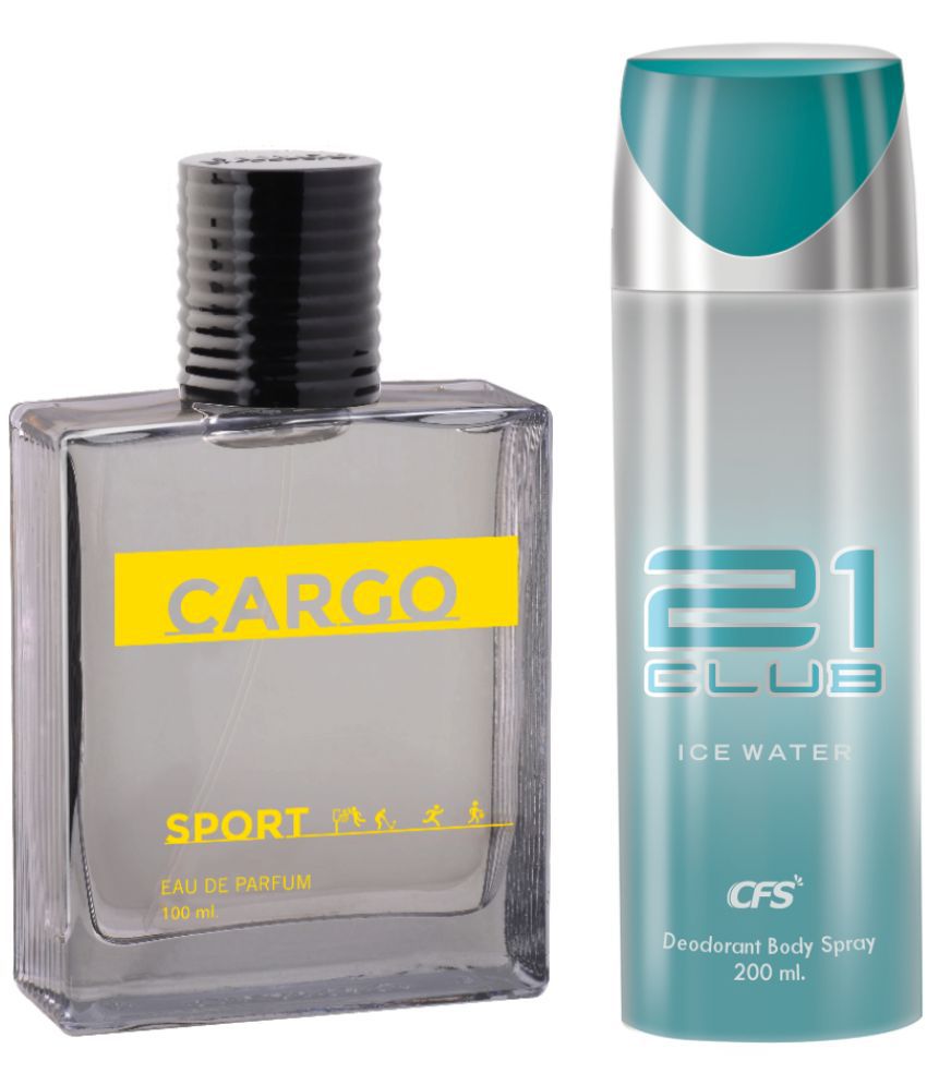     			CFS Cargo Sport EDP Long Lasting Perfume & Ice Water Deodorant Body Spray
