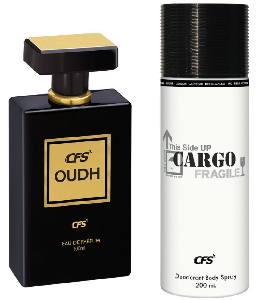     			CFS Oudh Black EDP Long Lasting Perfume & Cargo White Deodorant Body Spray