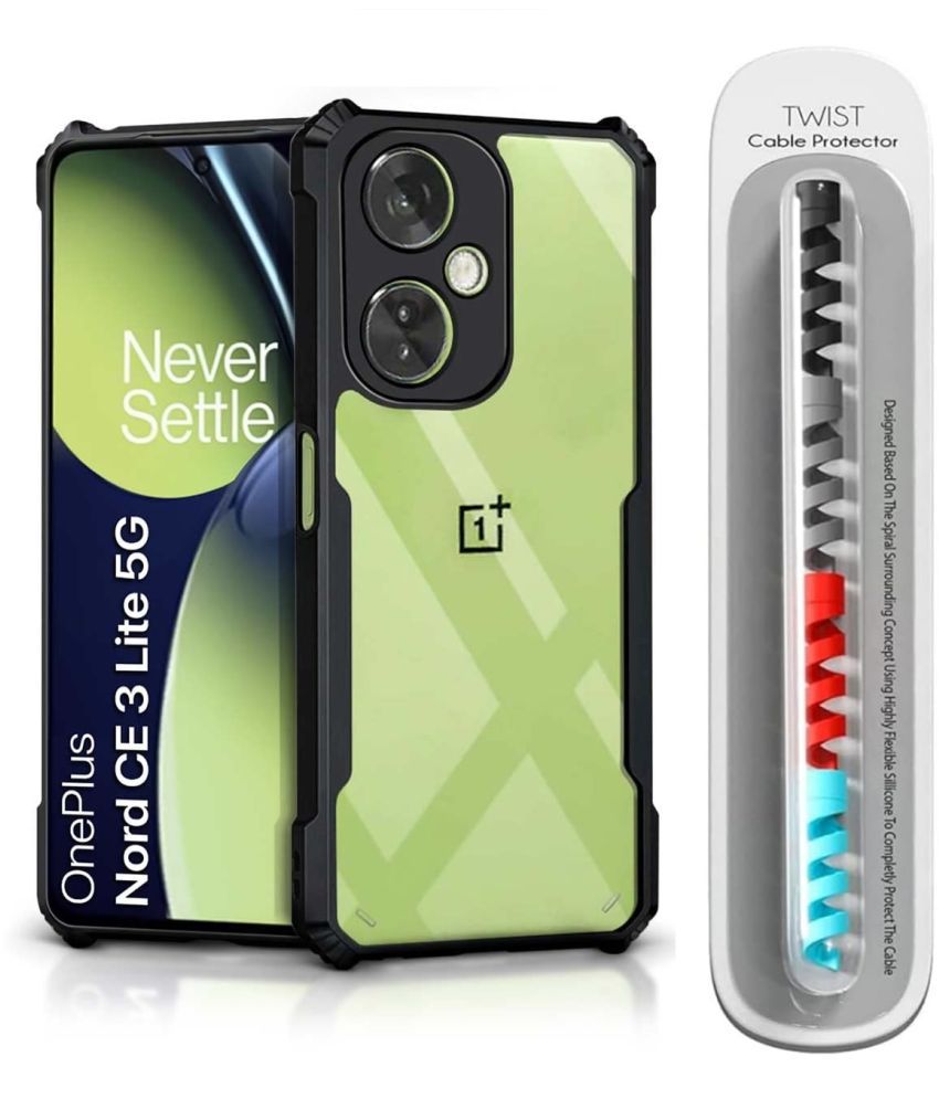     			JMA Plain Cases Compatible For Polycarbonate Oneplus Nord CE 3 Lite 5G ( Pack of 1 )