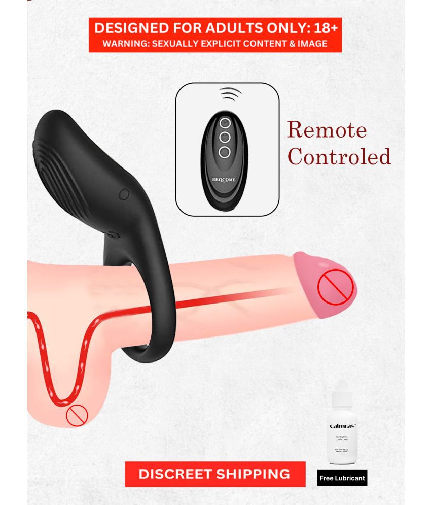     			Men's Solo Play Satisfaction - Soft Silicon Cock Ring with Time Delay Function and Remote Control Button