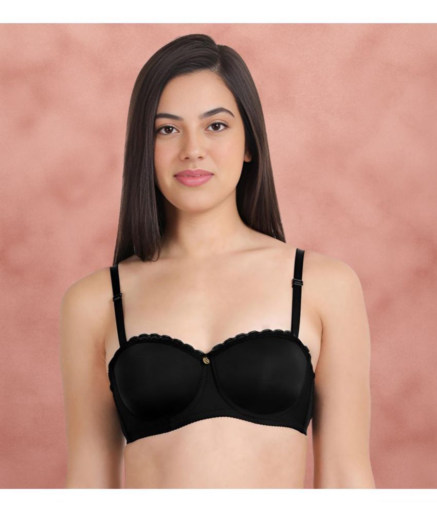     			Susie Black Nylon Lightly Padded Women's Balconette Bra ( Pack of 1 )