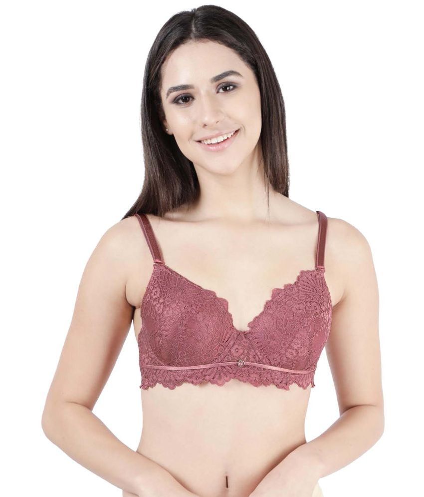     			Susie Nylon Women's Push Up Bra ( Pink ) S051-WildRose