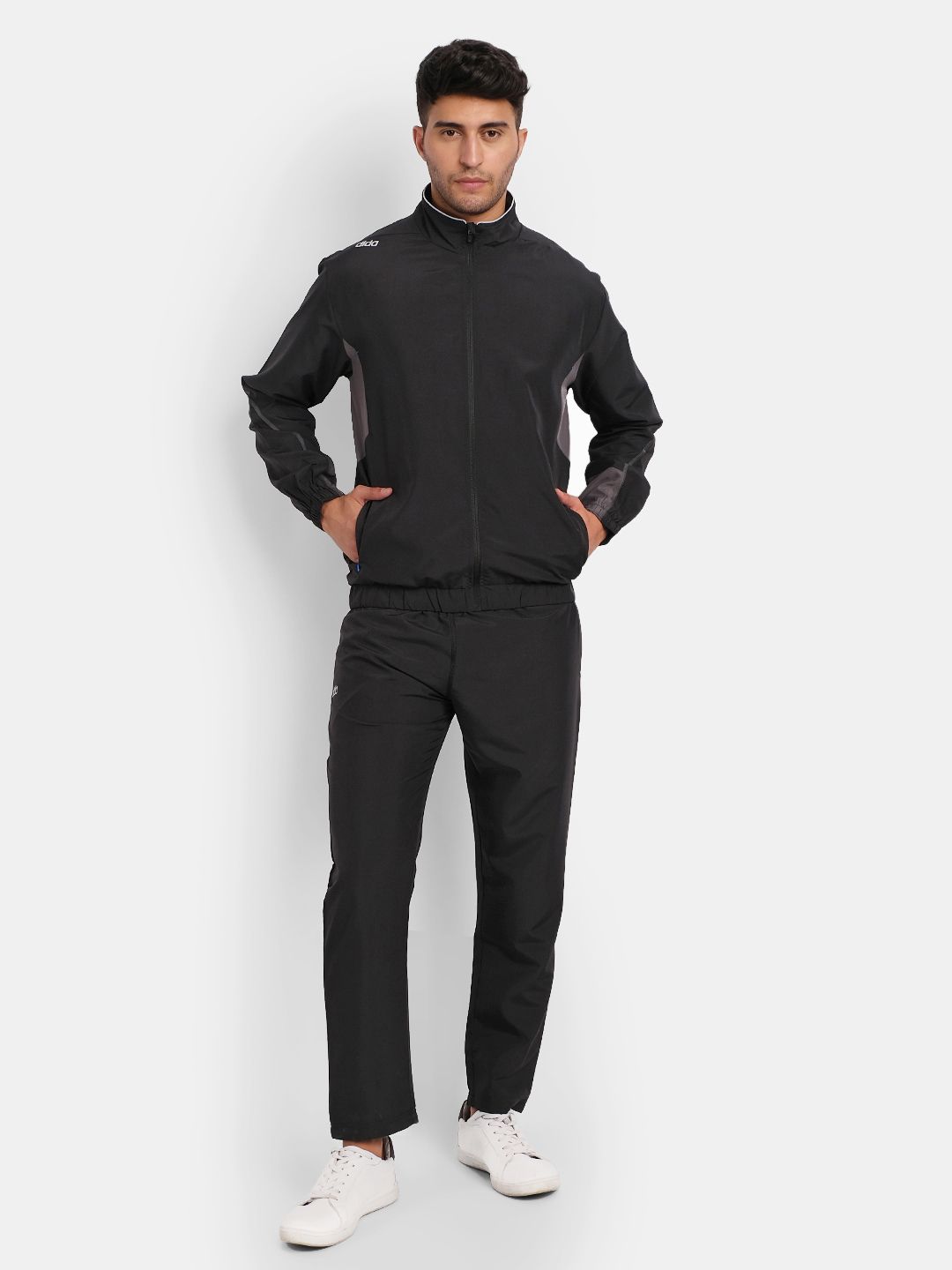     			Dida Sportswear Black Polyester Regular Fit Colorblock Men's Sports Tracksuit ( Pack of 1 )