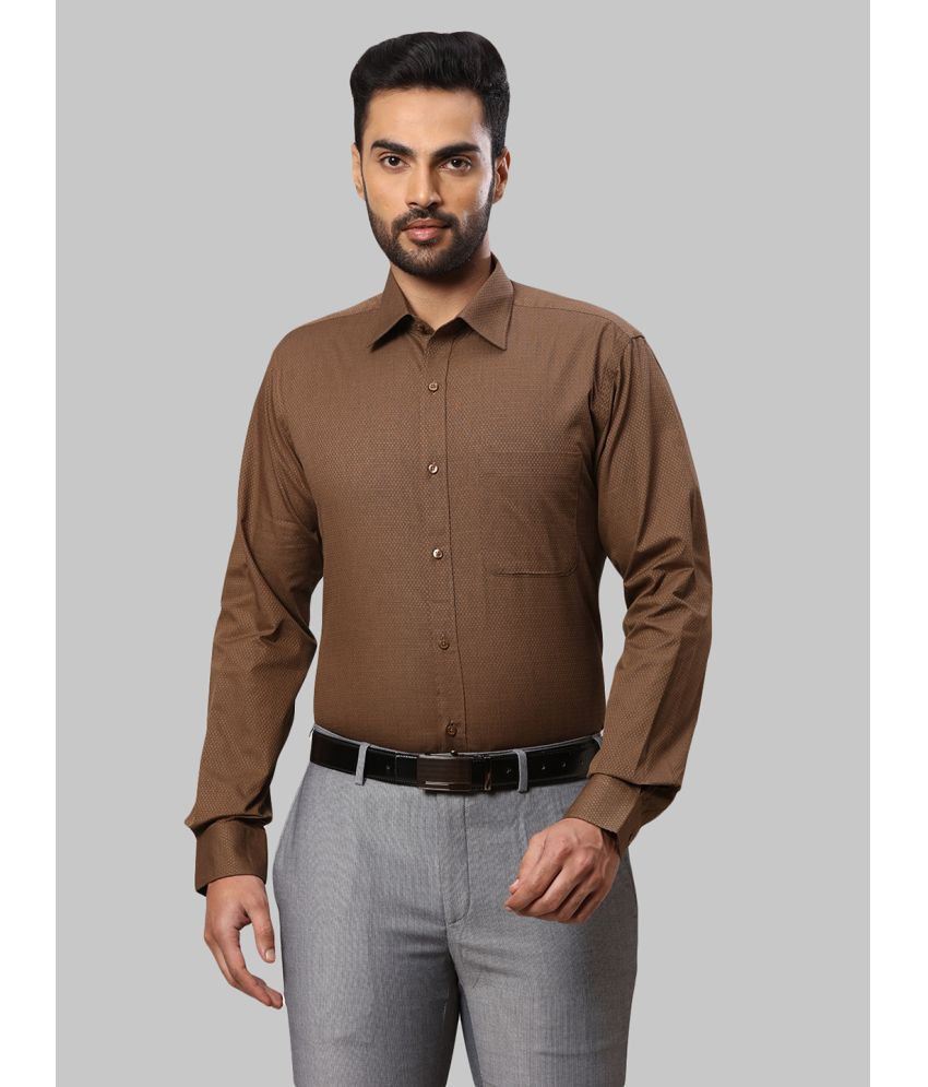     			Raymond Cotton Slim Fit Full Sleeves Men's Formal Shirt - Brown ( Pack of 1 )