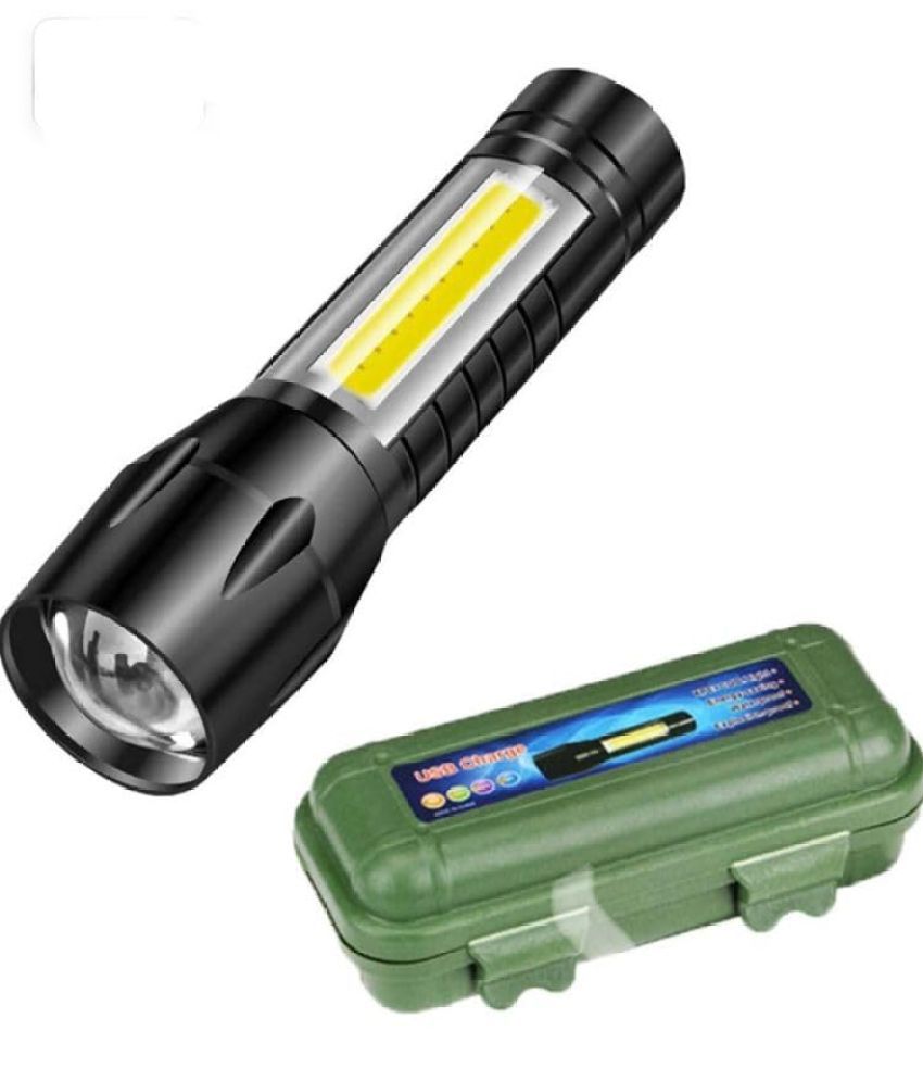     			Shopeleven - 9W Rechargeable Flashlight Torch ( Pack of 1 )