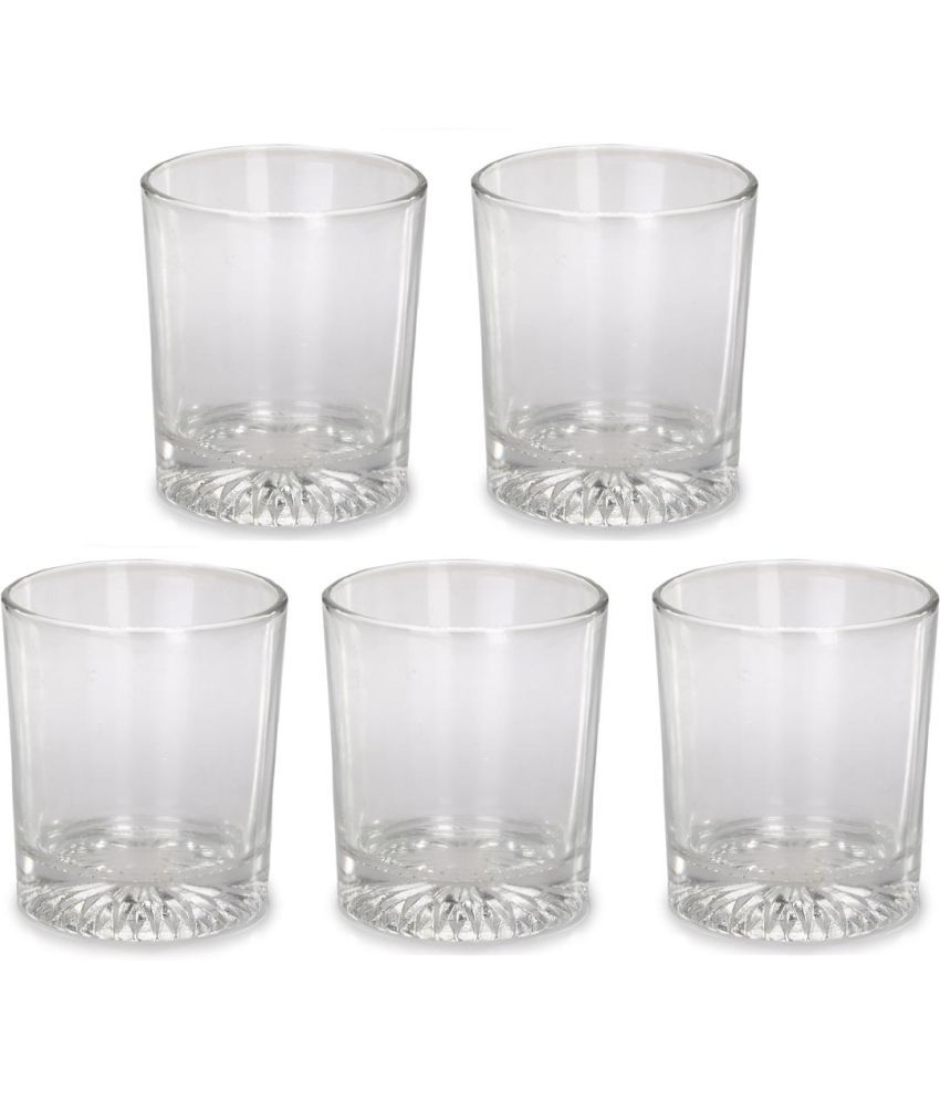     			AFAST Designer Glass Glass Whiskey Glasses 300 ml ( Pack of 5 )