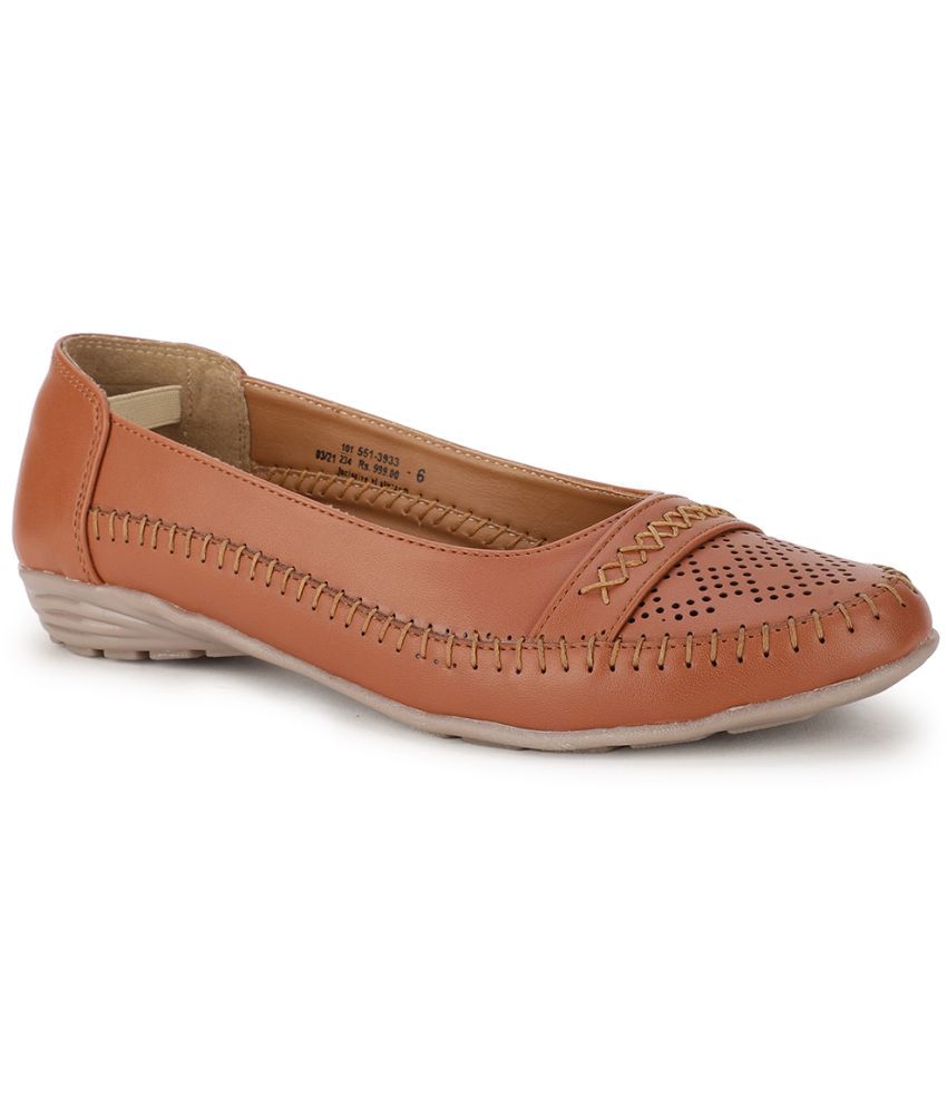     			Bata Brown Women's Casual Ballerinas