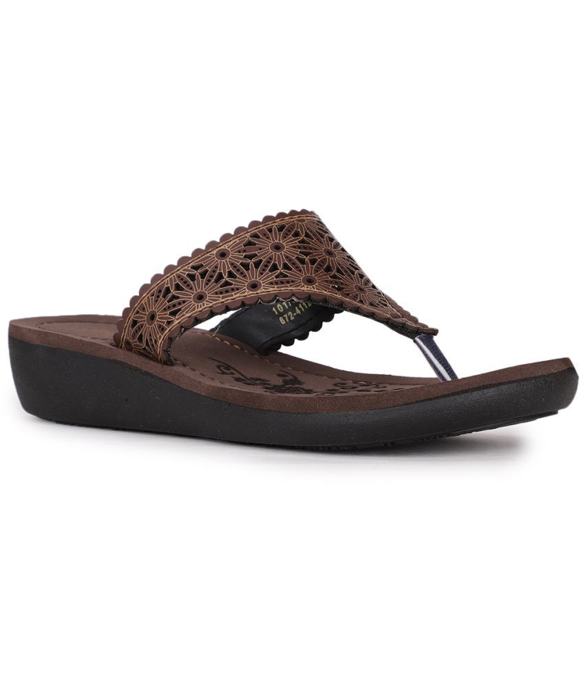     			Bata Brown Women's Flats