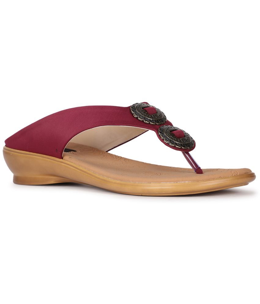     			Bata Red Women's Flats