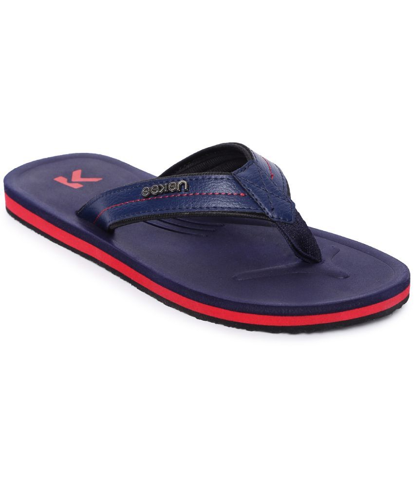     			Paragon Navy Men's Thong Flip Flop