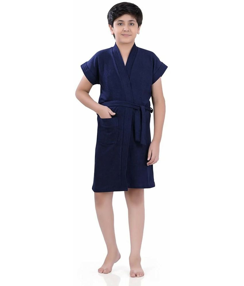     			Poorak Blue Free Size Bathrobe ( Pack of 1 )