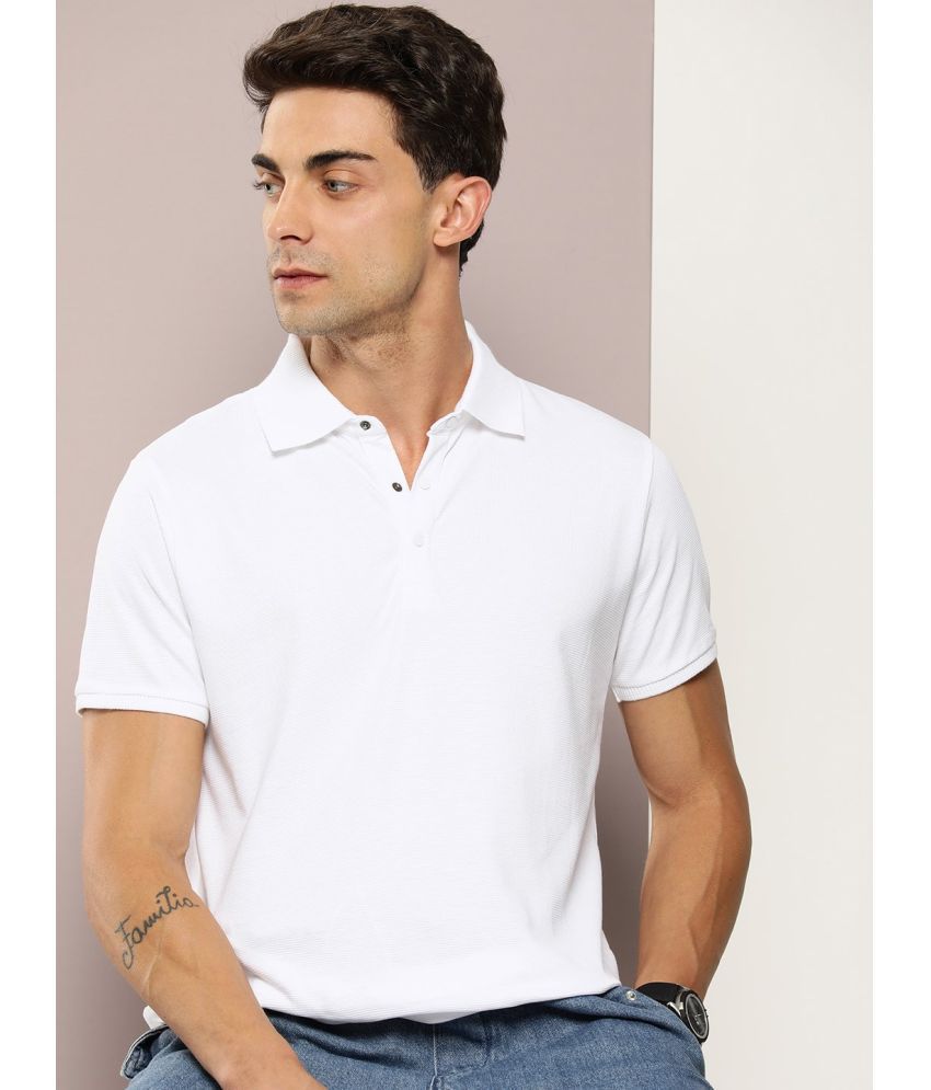     			Dillinger Cotton Regular Fit Solid Half Sleeves Men's T-Shirt - White ( Pack of 1 )