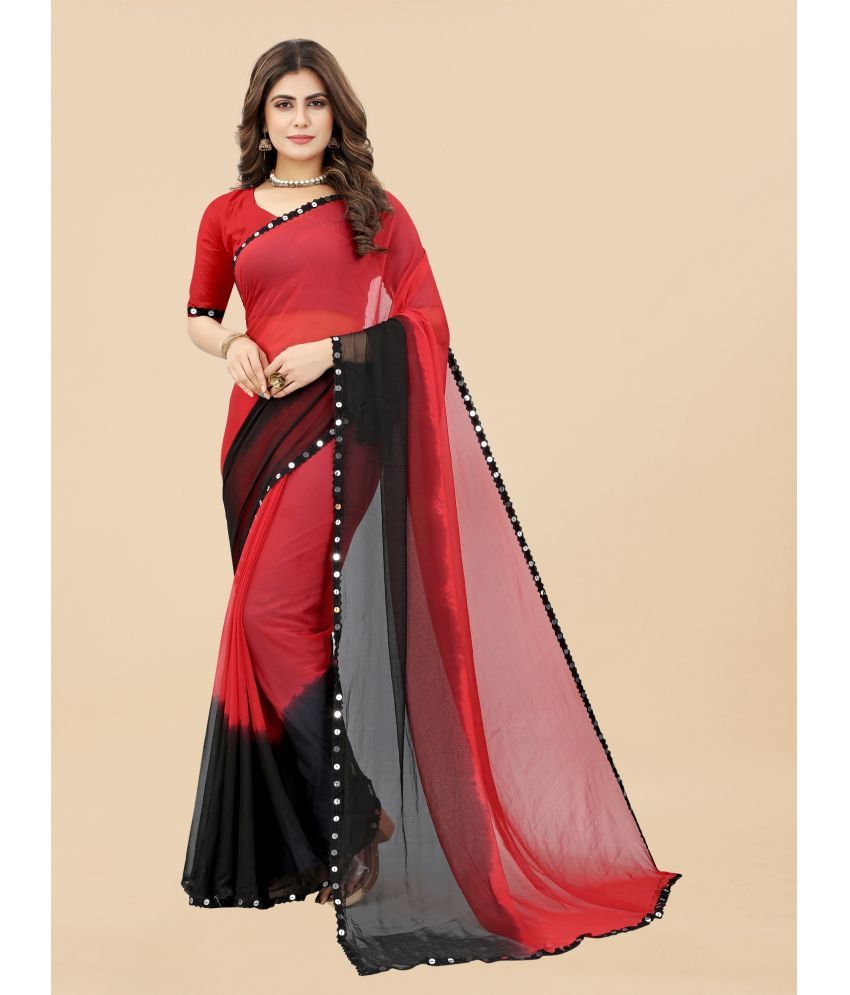     			JULEE Banarasi Silk Embellished Saree With Blouse Piece - Black ( Pack of 1 )