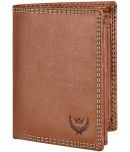 Lorenz Tan 100% Leather Men's RFID Wallet ( Pack of 1 )