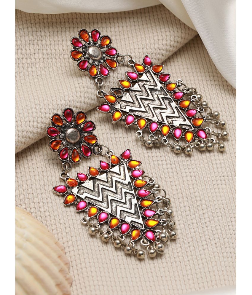     			AATMANA Multi Color Jhumki Earrings ( Pack of 1 )