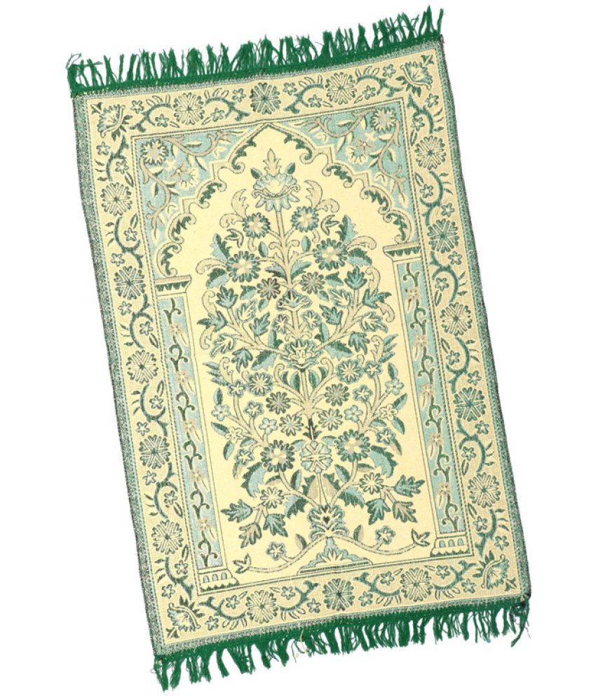     			ADIRNY Yellow Single Regular Cotton Prayer Mat ( 110 X 70 cm )