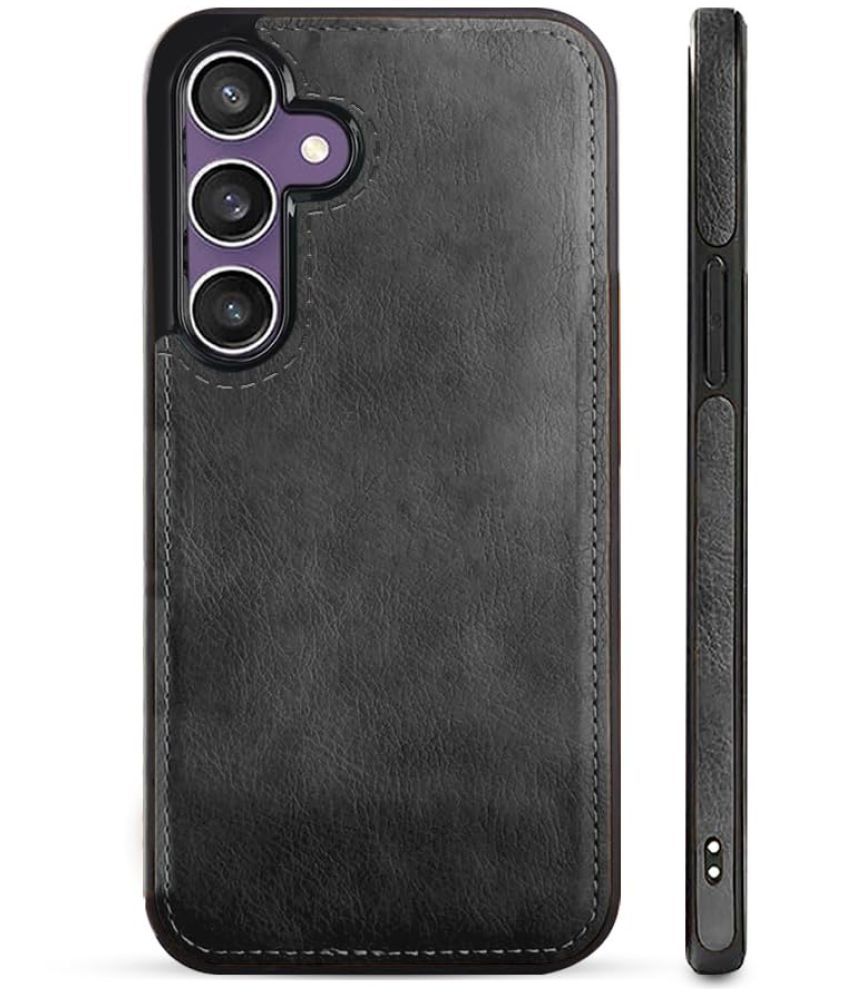     			Bright Traders Plain Cases Compatible For Artificial Leather Samsung Galaxy S23 ( Pack of 1 )