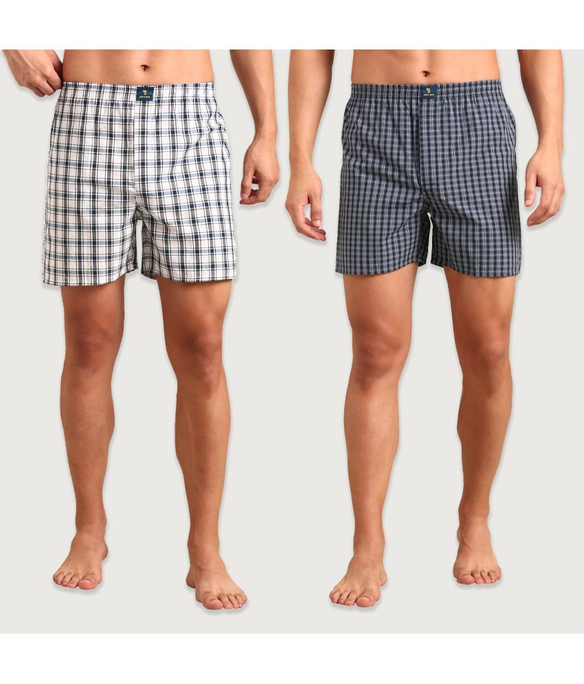     			Joven Multicolor BOXER SHORTS Cotton Men's Boxer- ( Pack of 2 )