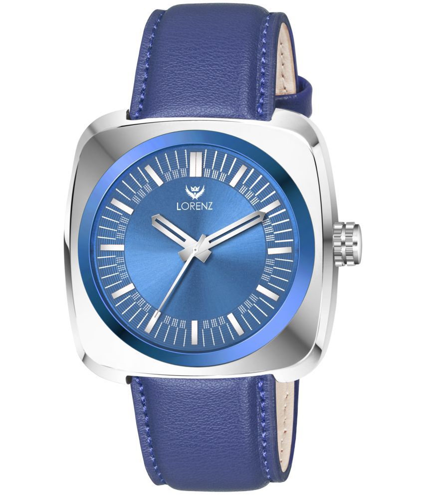     			Lorenz Blue Leather Analog Men's Watch