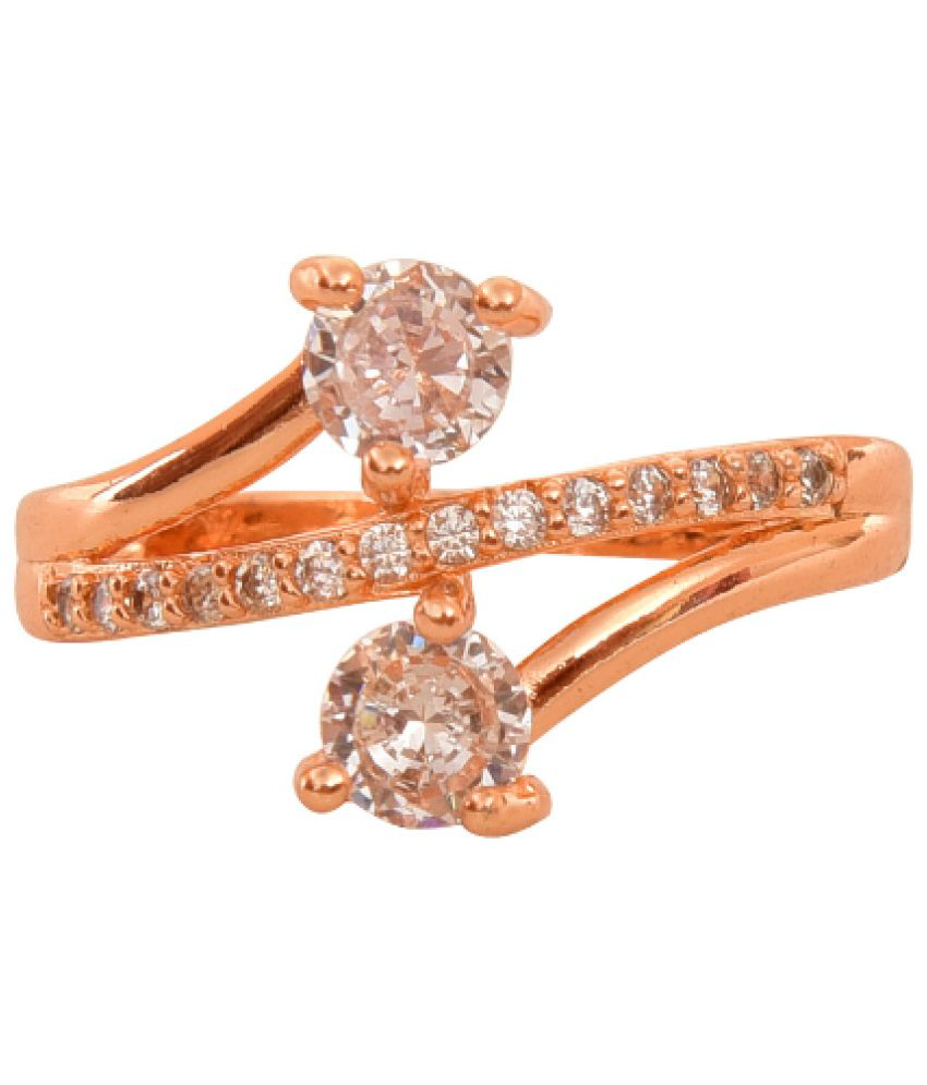     			Nilu's Collection Rose Gold Multi Finger Rings ( Pack of 1 )