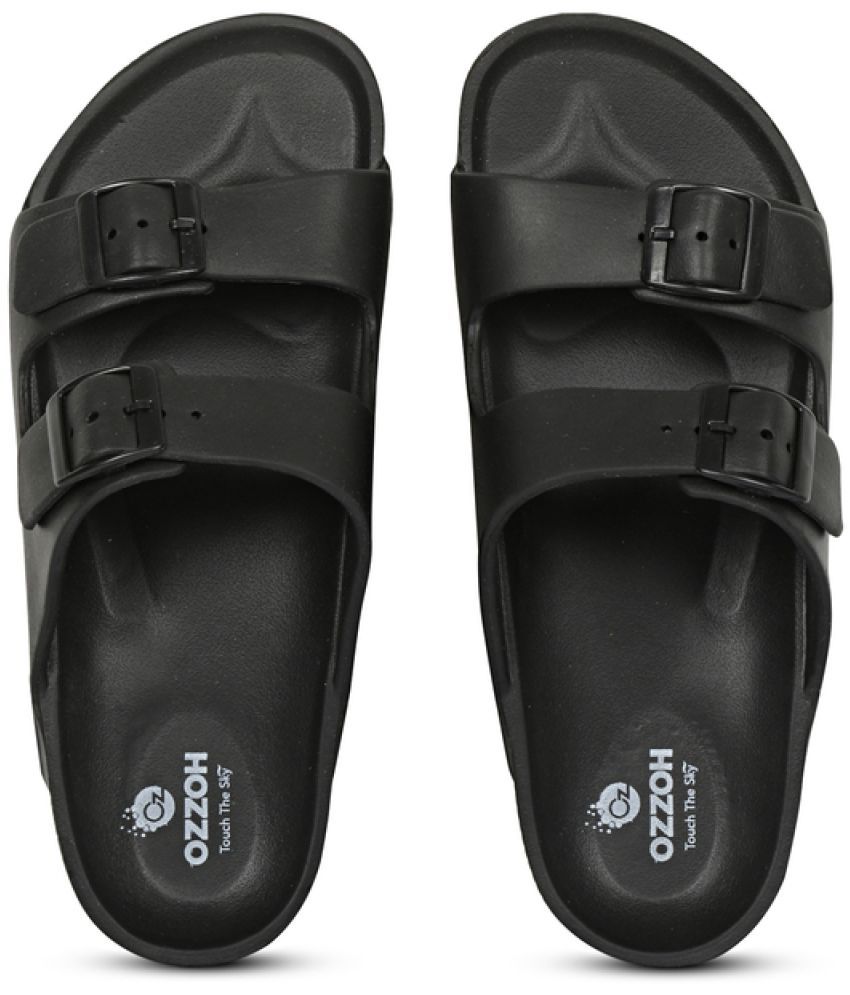     			OZZOH Black Women's Slide Flip Flop