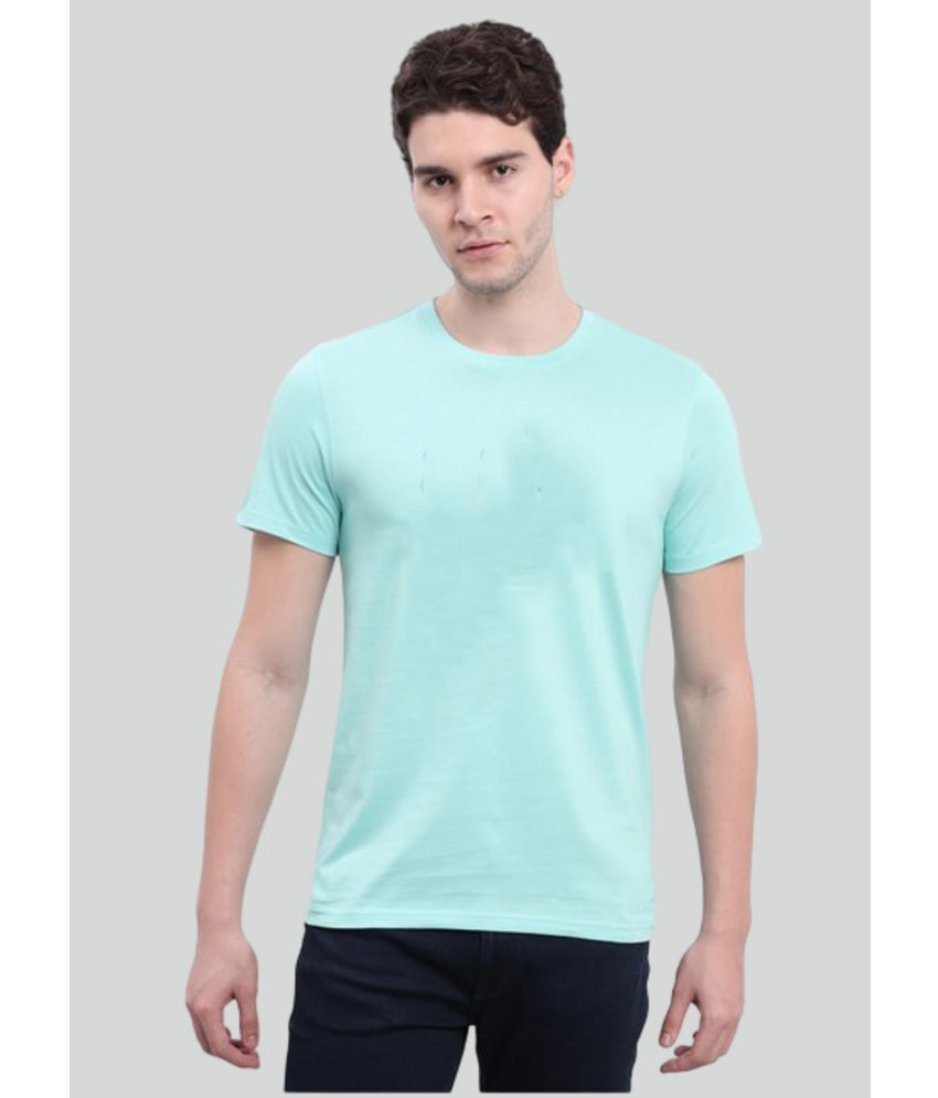     			PPTHEFASHIONHUB Cotton Regular Fit Printed Half Sleeves Men's T-Shirt - Mint Green ( Pack of 1 )