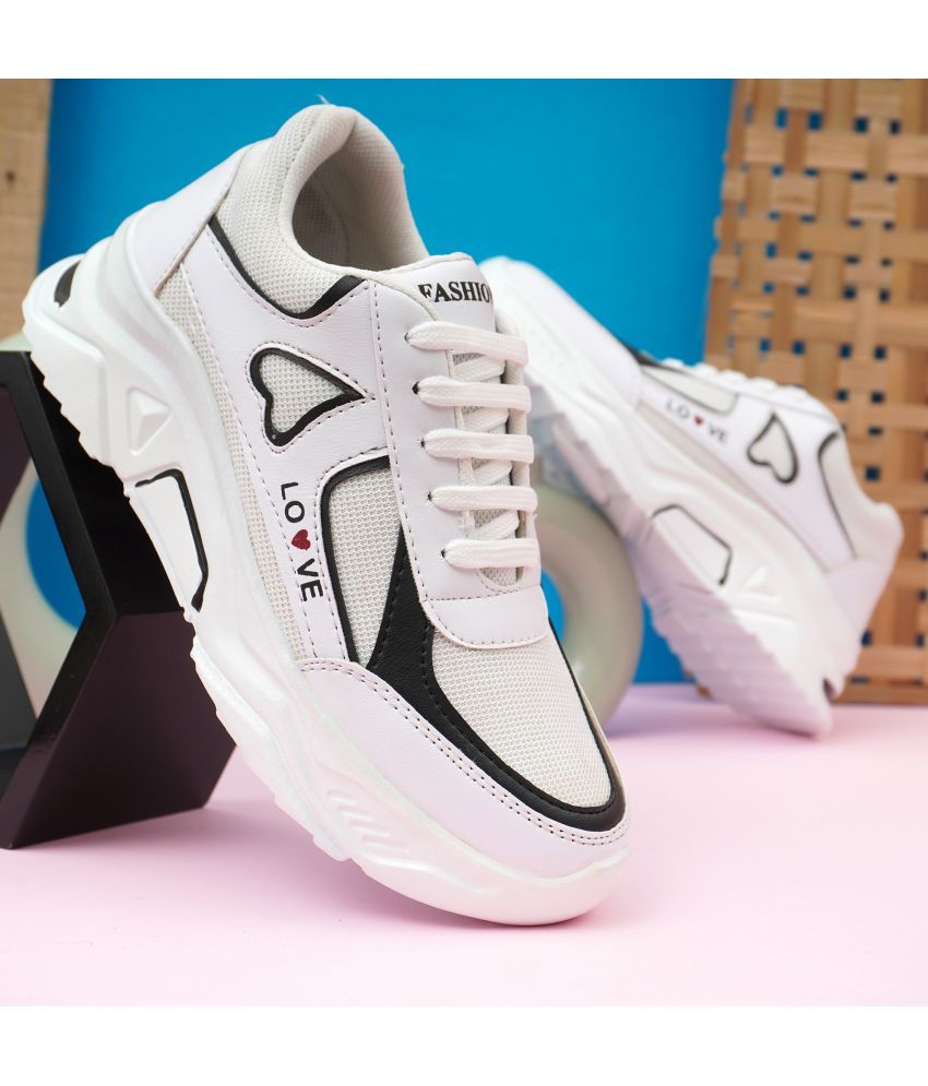     			suson White Women's Sneakers