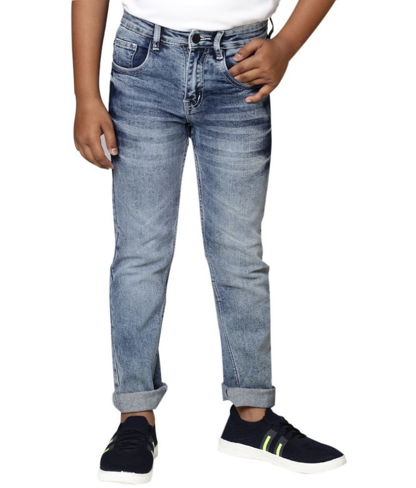     			33 BOYS LIGHT-INDIGO BLUE JEANS